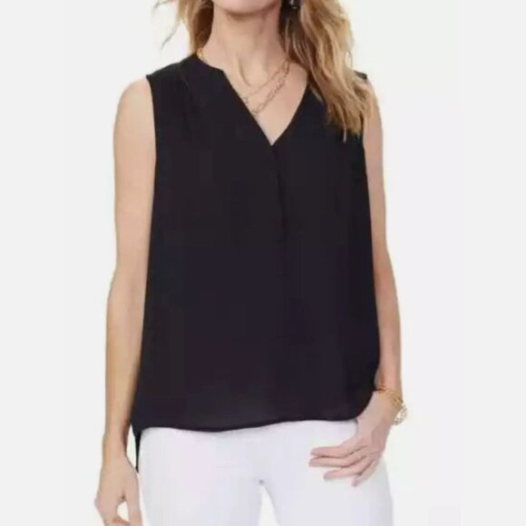 Curves 360 by NYDJ Perfect Sleeveless Blouse - Black Size Medium - Picture 1 of 10